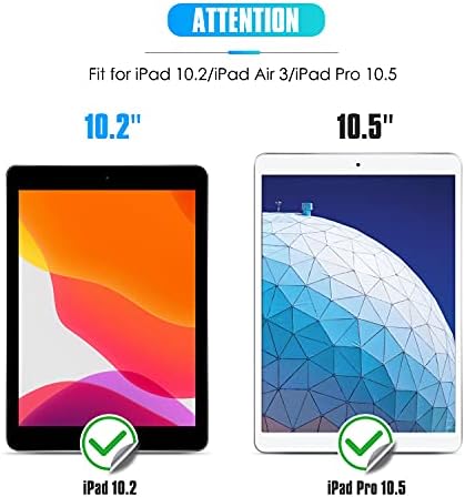 Amazon Brand-Eono 2 Pack Screen Protectors for iPad 9,8,7 10.2 Inch and iPad Air 3, iPad Pro 10.5 Inch Tempered Glass with Installation Tool, Bubble-Free, High Definition, 9H Hardness