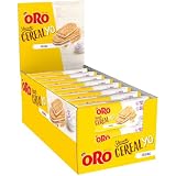 ORO SAIWA Vitasnella, Cereal Yo Original, Biscotti con Ripieno Morbido di Yogurt Bianco, 18 monoporzioni da 50.6 g