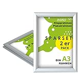 SCHNELLES AUSTAUSCHEN - Dank dem praktischen Klappsystem reichen wenige Handgriffe, wenn Sie den Inhalt von dem Posterrahmen austauschen möchten. In 1 Minute ist alles erledigt
