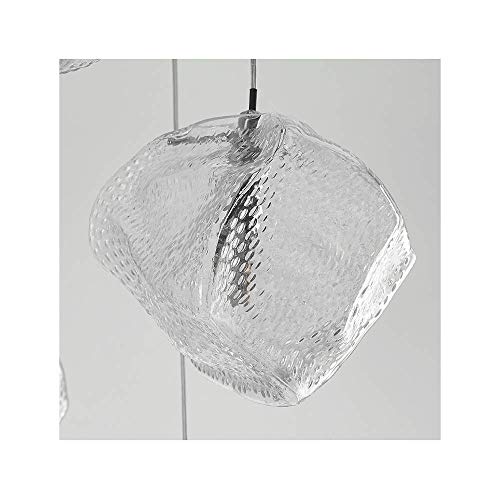 Tangist Delicate Chandelier Perfect Ice Cube 8 Disc Chandelier Nordic Modern Minimalist Creative Restaurant Shop Living Room Dining Room Glass Hanging Lamp Warm Light Home Decoration #TOP3