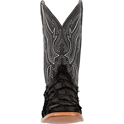 Durango® Premium Exotics™ Matte Black Pirarucu Western Boot Size 10(M) #TOP2