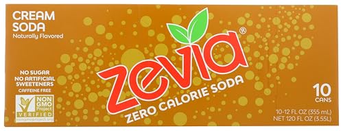 Zevia Zero Calorie Soda, Cream, 12 Fluid Ounce