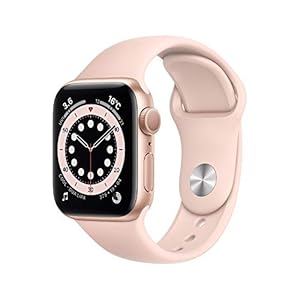 最新 Apple Watch Series 6(GPSモデル)- 40mmゴールドアルミニウムケースとピンクサンドスポーツバンド