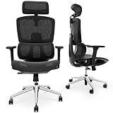 Dripex Ergonomic Office Chair - High Back Desk Chair with 3D Armrest/Lumbar Support/Headrest/Wheels,