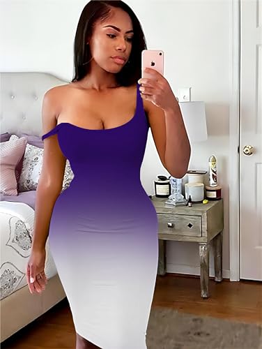 Image of Nimsruc Women Casual Sexy Tank Top Bodycon Dress Summer Pencil Sleeveless Basic Midi Club Dresses