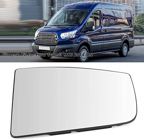 Left Wing Mirror Glass, Left Side Wing Mirror Glass 1823985 Replacement Car Side Focus Dynamic Transit Wing Mirror Glass Replacement Fit for Transit MK8 2014-ON