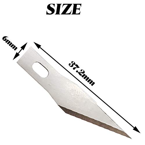 Ronyoung 100Pcs #11 Replacement Hobby Blade Steel Craft Knife Blades Sk5 Carbon Steel Craft Knife Blades For Art Work Cutting Carving Paper Sculpture Diy #TOP3