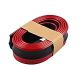 Front Bumper Spoiler Lip Strip Splitter Rubber Skirt Protector Body Trim 8FT Universal fit for Cars...