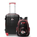 NFL Kansas City Chiefs 2-Piece Luggage Set BLACK