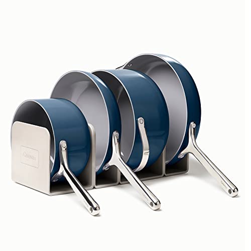 Caraway Nonstick Ceramic Cookware Set (12 Piece) Pots, Pans, Lids And Kitchen Storage - Non Toxic, Ptfe & Pfoa Free - Oven Safe & Compatible With All Stovetops (Gas, Electric & Induction) - Navy #TOP1