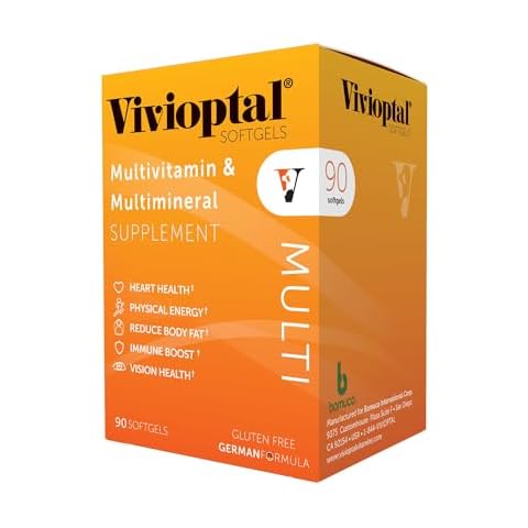 Vivioptal Multi, 90 Softgels (120 Units), Multivitamin & Multimineral Supplement, Gluten Free, German Formula Cover