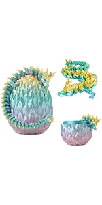 Dragon Articulé Rainbow & Œuf de Dragon Imprimé en 3D Décoration Univers Fantastique Fidget Toy Jouet Idée Cadeau Unique Décoration d'Intérieur Maison Chambre Salon Enfant Dragon Articulé Rainbow & Œuf de Dragon Imprimé en 3D Décoration Univers Fantastique Fidget Toy Jouet Idée Cadeau Unique Décoration d'Intérieur Maison Chambre Salon Enfant