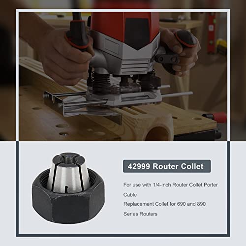 Thaekuns 42999 1/4-Inch Router Collet Fits For Porter Cable Models,Delta, B&D #TOP4