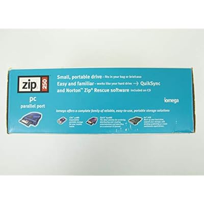 Iomega - Disk drive - ZIP ( 250 MB ) - Parallel - external - blue