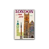 London - Fly TWA Jets - 1960's - Travel Poster