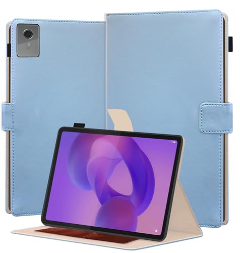 Image of TGK Flip Cover for Lenovo Idea Tab Plus 12.1 inch Tablet Case TB361FU TB361ZU with Stylus Holder (Sky Blue)