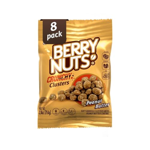 Berry Nuts On-the-Go Crunchy Clusters, 8 x 2.8 oz Snack Size, Peanut Butter - image 1