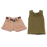 Mode Weste Shorts Gürtel Anzug Hosen Hosen / Party Kleidung für 1: 6 mode puppen