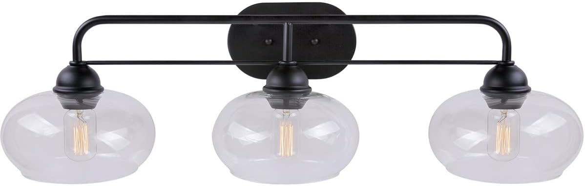 FORTE Lighting Cameron - 3 Light Bath Vanity in Transitional Style-9.5 Inches Tall and 32.25 Inches Wide