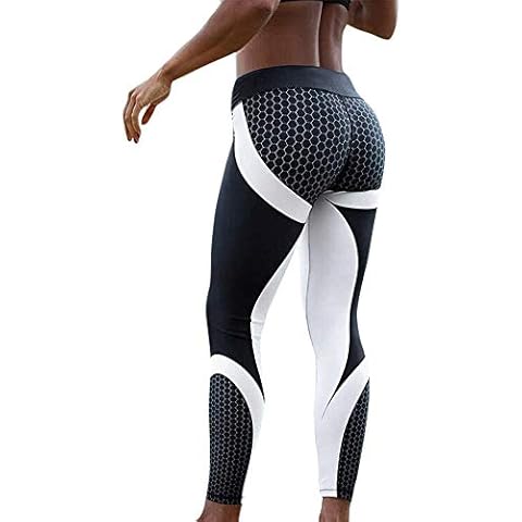 Yowablo Women's Sports Leggings with 3D Print Cover