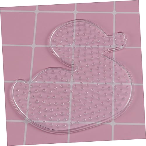 Toyvian 12Pçs Fusível DIY DIY Pegajoso DIY Artesanato Fusível Névoa Criança Bandeja De Animal Branco