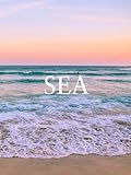 Sea: Coastal Decorative Book | Modern Beach House Accent for Coffee Tables and Shelves