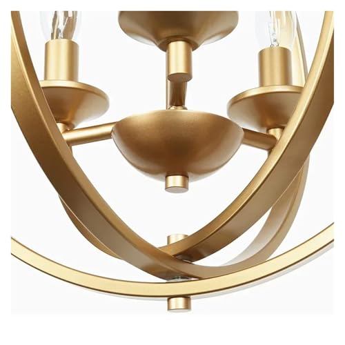 Lustre industriel boule de fer éclairage salon à intensité modulable - 6