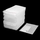 50 Pack Clear Self-Seal Bubble Out Bags, High-PQ 6 x 8 Inch Double Walled Protective Cushioned for M