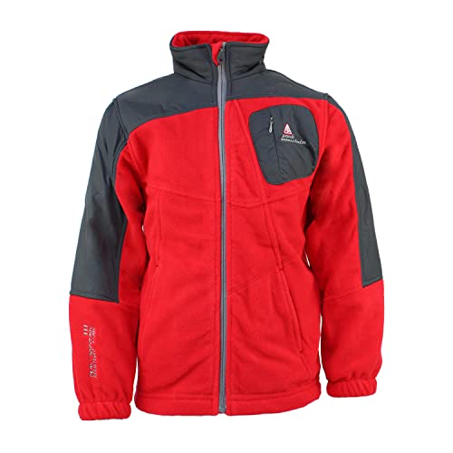Peak Mountain Ecelik/3-8/Fu Boys' Jacket, boys, Blouse, ECELIK/3-8/FU, red, FR : L (Taille Fabricant : 6)