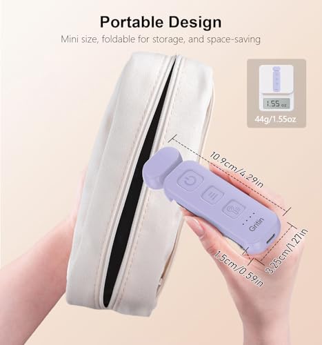 Gritin Reading Light, Book Light for Reading in Bed - Eye Caring 3 Colors, 5-Level Dimmable Brightness,Long Lasting, Compact Size Rechargeable Clip on Book Reading Light for Book Lovers-Purple by Gritin - Image 7