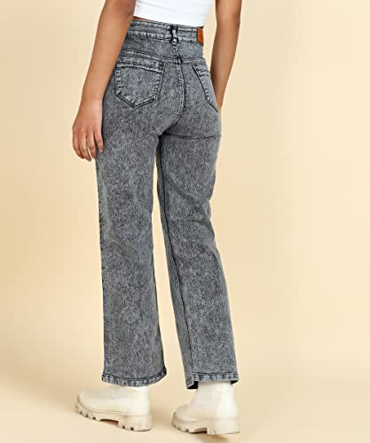 Image of Glossia Women Baggy Jeans || Women Jeans Pant || Baggy Jean's for Women's High Waist || Straight Jean's for Women's || Ladies Jean,s for Woman || Loose Jean,s for Woman Stylish (B0DGG76VYW)