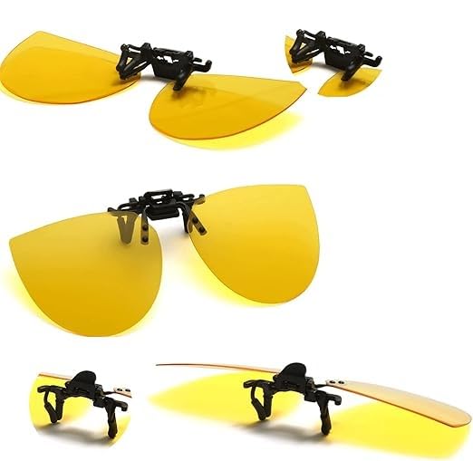 Lunettes de soleil clip polarisées pour lunettes de vue, sur-lunettes unisexes avec protection UV pour conduite