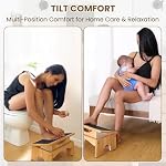 StrongTek Adjustable Foot Rest for Under Desk, 3-Level Adjust Incline, 7" Step Stool for Kids Adults, Ergonomic Foot Stool Relieves Swelling, One Step Stool with Non-Slip Surface for Home and Office - Image 3