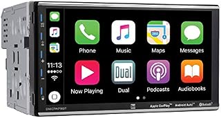 Dual Electronics 7" Double Din Mechless Digital Media Receiver with Apple CarPlay Android