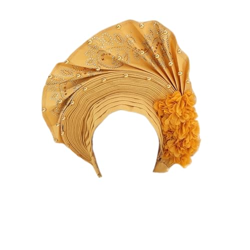 [JUNENTER] �A�t���J Headtie �^�[�o�� �L���b�v �����p �i�C�W�F���A ASO Oke Auto Gele Headwrap �E�F�f�B���O �p�[�e�B�[ �X�J�[�t �l�C�r�[