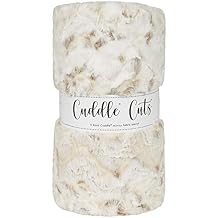 Shannon Fabrics Minky Luxe Cuddle 2 Yard Cuddle Cut Snowy Owl Natural