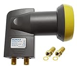 ✅ Lieferumfang: Digitales Humax Quattro LNB inkl. Wetterschutzgehäuse, goldfarbende F-Stecker inkl. Dichtungen