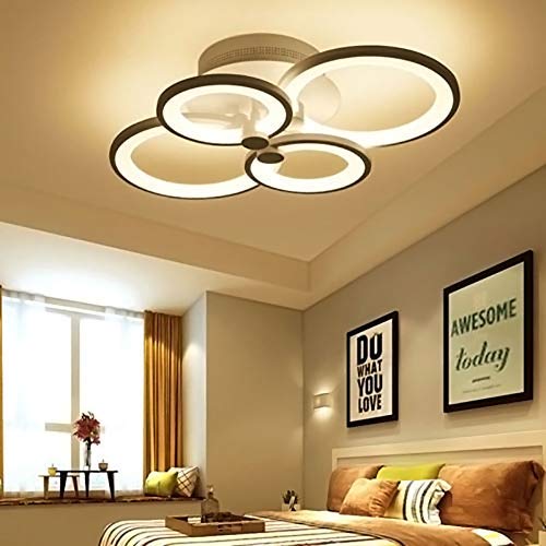 Plafonnier LED moderne salon lustre télécommande chambre salle à manger