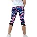 Cozeyat Girls Short Leggings Tummy Control Fashion Camouflage Design Yoga Shorts Size 6-7 Kids Soft Running Sweatpants