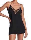 Farbe: schwarz Aubade Damen Lazy Days_rl40 Nightgown, Schwarz, 42