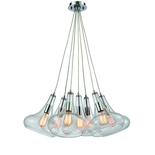 Elk Lighting 10422/7Sr Pendant Light, Polished Chrome,28"L X 28"W X 12"H #TOP18