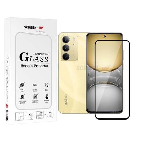 Image of ScreenUp Tempered Glass For Realme C75 - Ultra Clear, 9H Scratch Resistant, Full Coverage, Easy Install Screen Protector