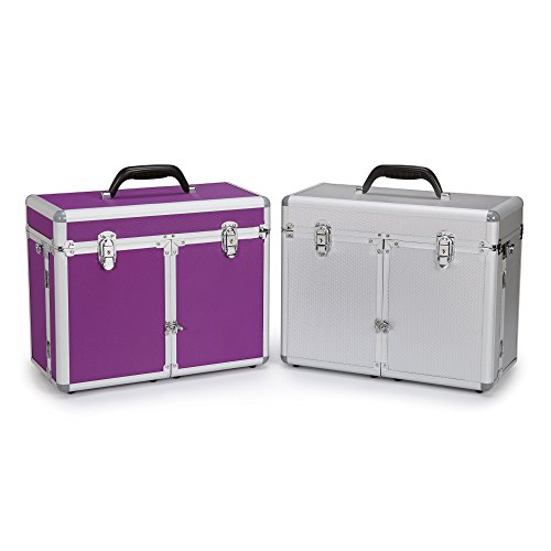 Top Performance Professional Grooming Tool Cases - Durable And Versatile Aluminum Cases Designed For The Storage Of Grooming Tools And Supplies For The Professional Pet Groomer, Chrome #TOP1