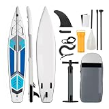 Tavola da surf gonfiabile Paddleboard 380 cm SUP 12'6 Paddle Cruising ISUP con accessori stand up