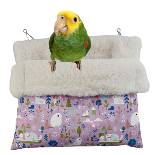 Bolsa de dormir para pássaros, pequena para animais de estimação, algodão, quente, confortável, cama