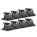 Woodcovo 8 Pack Plastic Phone Stand Desktop Cell Phone Holder Tablet Stand, Mount Universal Adjustable for Mobile Phone and Tablet (Black)