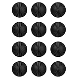 Flezoo Cord Holder Cable Clips, 12PCS Black Adhesive Cord Organizer Charger Holder Wire Management Keeper for Nightstand, Desk, Office or Mouse