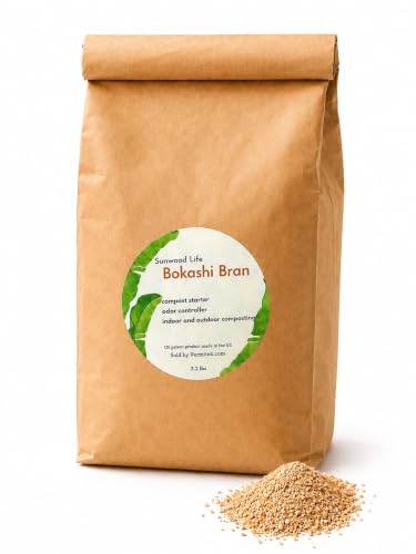 Sunwood Life ®Premium Bokashi Bran- 2.2lbs- Excellent for Food Waste