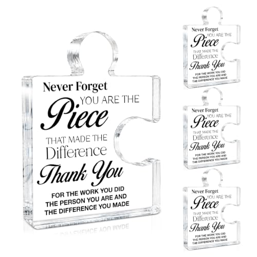 Thank You Gifts Bulk for Coworkers Women Men Boss Teacher, Set of 4