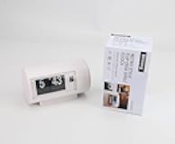 BHning Retro Table Clock Auto Flip Clock 12 Hours AM/PM Format Display Timepiece Desk Clock Flip Page Turning Clocks (White)